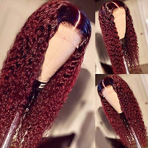 LM 1B/99J Hair Ombre Wine Red Color Two Tone Lace Front ...