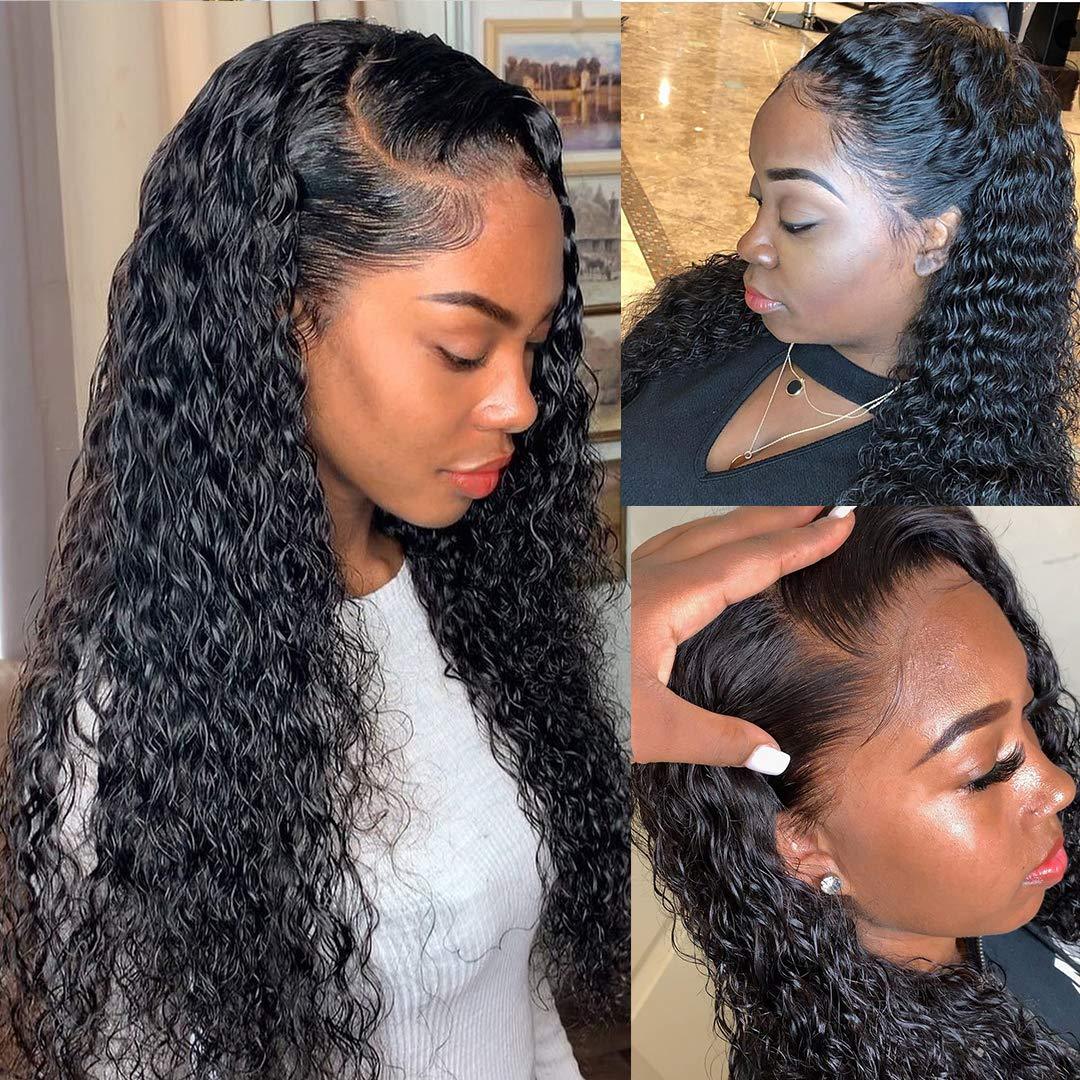 LM Water Wave Lace Frontal Wigs with Baby Hair Brazilian ...