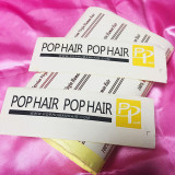 customize hair labels 500pcs free shipping about 8-10days to make