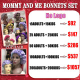 Mommy and me bonnet wholesale deal (No logo)