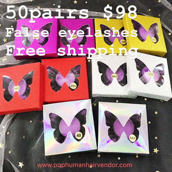 False mink Eyelash Sale 50pairs $98 free shipping