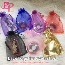 Lace bags for eyelash Free shipping