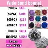 Wide band bonnet free shipping no logo