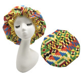 Double layer bonnet with colorful pattern free shipping