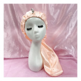 Single layer long bonnet with button free shipping