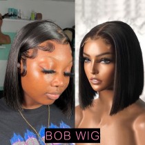 closure Bob wigs Straight Free shipping
