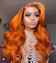 Orange Wig density 150%  free shipping