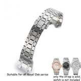 Steel Watch Strap with Clasp fits Audemars Piguet Royal Oak Offshore 26mm