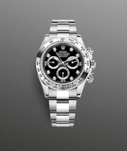 Rolex  Professional watches DAYTONAO 40mm, silver diamonds