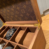 20IN1 Louis Vuitton LV Logo Wooden Jewelry Hard Box Case Watch Bracelet