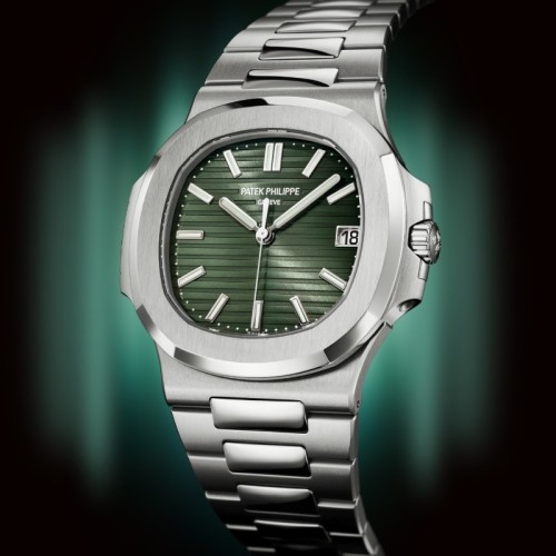 40 mm Patek Philippe Nautilus Stainless Steel Deep Green Dial Watch Box 5711/1A-014