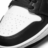 Men's&Women Trainers Air Jordan 1 Mid Black&White Shoes