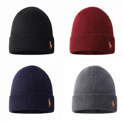 Polo Beanie Hat Unisex Adults  Knitted Hat