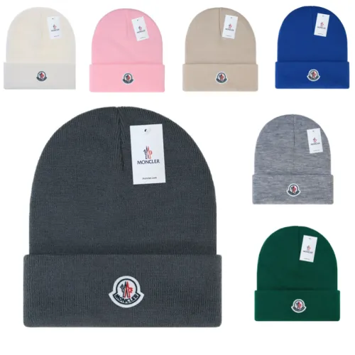 Moncler warm beanie fine knit stretch winter hat