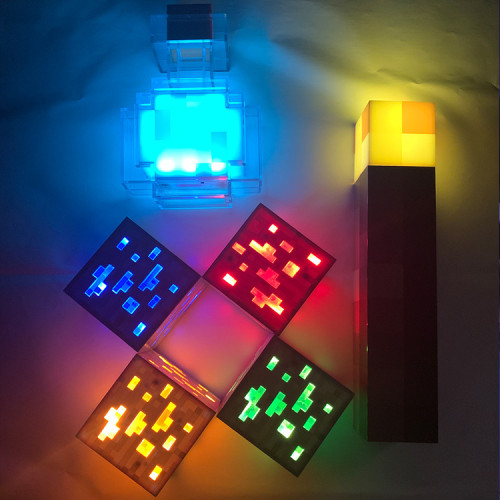 Minecraft Torch Wall Mount Night /Colour Changing Potion Bottle Light /Remote control night light