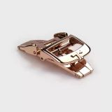 For JAEGER LeCOULTRE Watch Deployment Butterfly Clasp Buckle Leather Strap 18mm