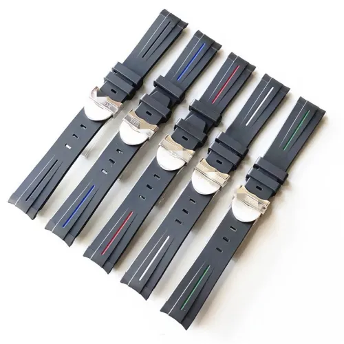 Tudor Silicone Watch Band with Butterfly Clasp 20/21mm