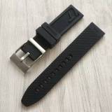 Breitling Diver 22mm/24mm Lug Black Rubber Watch Strap