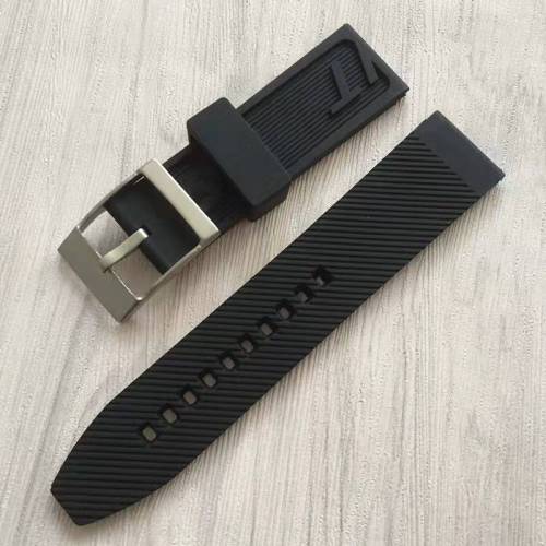 Breitling Diver 22mm/24mm Lug Black Rubber Watch Strap