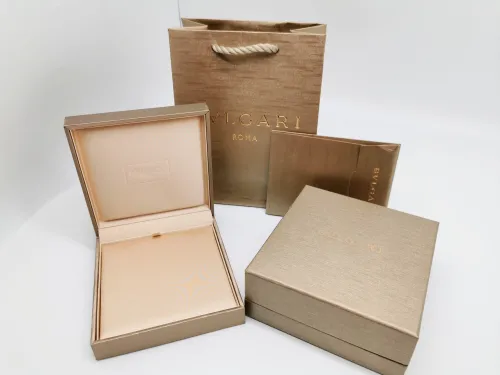 BVLGARI Ring Single Ring Wedding Ring Inner Box Outer Box Bag Certificate Gift