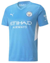 Premier League Manchester city home and away kits