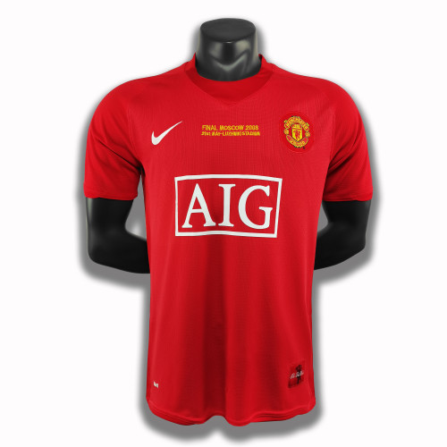 2007-08 Manchester United home Champions League jersey