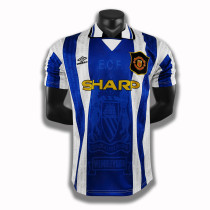 1994-96 Manchester United away blue jersey