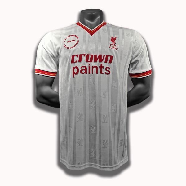 198586 season Liverpool away jersey