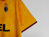 1995-96 season AC Milan second away yellow jersey