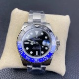 Rolex/GMT MASTER II GMT-Master II 116710 BLNR Black/Blue Ceramic V7 1:1 VS Best Edition A3186 (Correct Hand Stack)