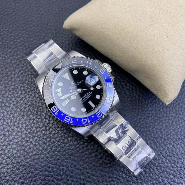 Rolex/GMT MASTER II GMT-Master II 116710 BLNR Black/Blue Ceramic V7 1:1 VS Best Edition A3186 (Correct Hand Stack)