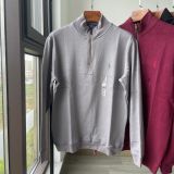 Polo sweater with zip collar