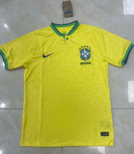 2022 Qatar World Cup Brazil National Team Jersey custom name + number