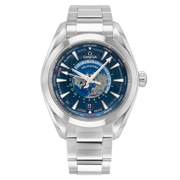 Omega Seamaster Aqua Terra 150M Co‑Axial Master Chronometer GMT Worldtimer 43 mm 220.10.43.22.03.001 1:1 Best Edition