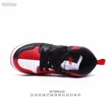 NIKE children's shoes red and black  Air Jordan1