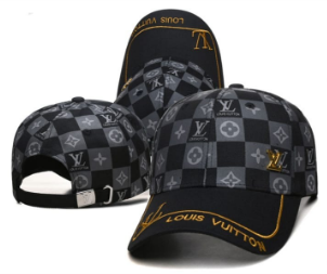 LOUIS VUITTON Black Printed Hat