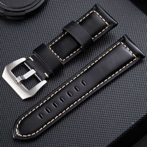 Applicable Panerai leather watch strap, logo not included.