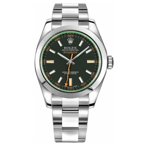 Rolex Milgauss Stainless Steel Oyster Bracelet Men's Watch 116400GV-0001 1;1 FAKE
