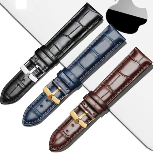 Suitable for Rolex Yacht-Master watch strap Daytona Black Water Ghost Datejust genuine leather bracelet belt