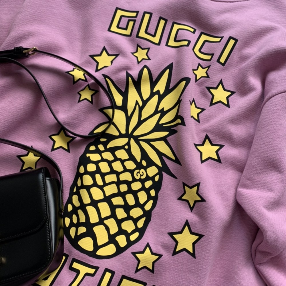 High quality replica Gucci pineapple print sweatshirt