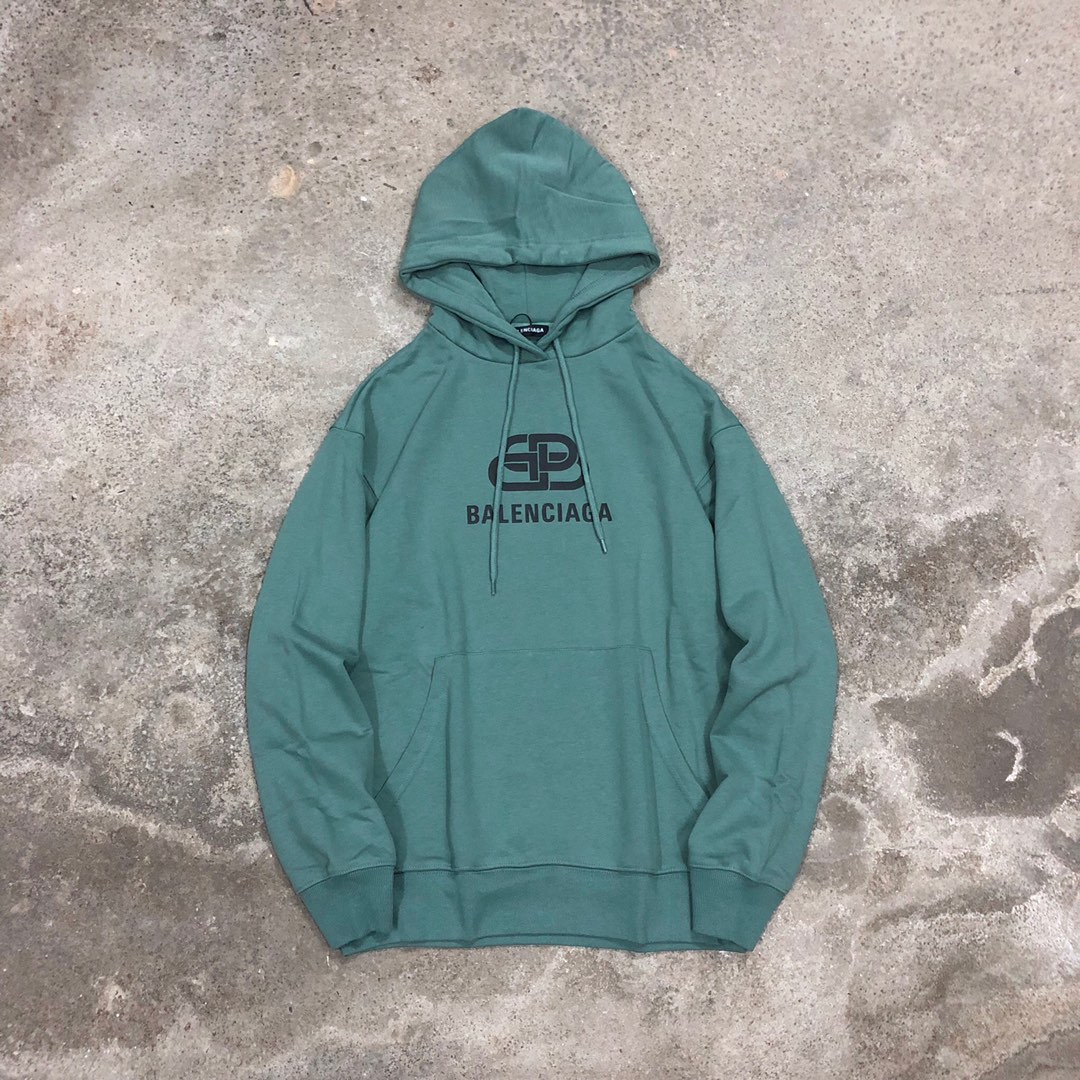 balenciaga teal hoodie