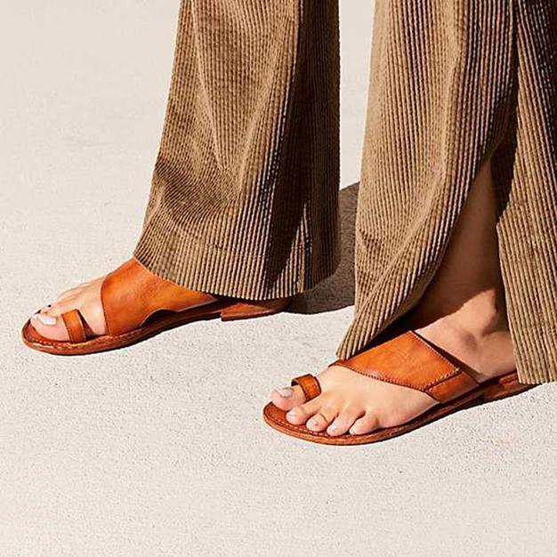 Vintage Summer Flat Flip-flops Slip-On Sandals Slippers