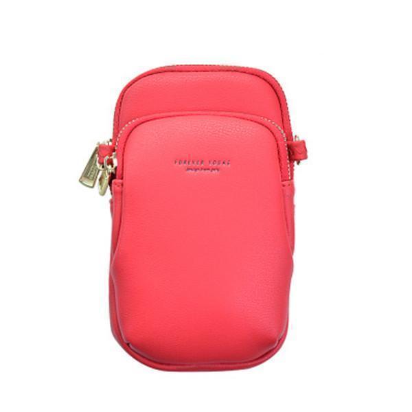 Women Casual Crossbody Bag Solid Phone Bag