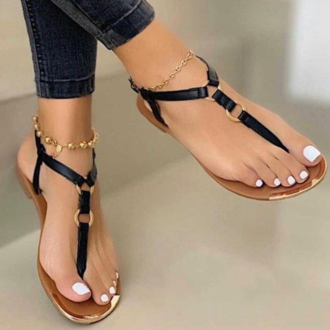 US$ 35.99 - Women Casual Buckle Strap Sandal - www.lokeeda.com