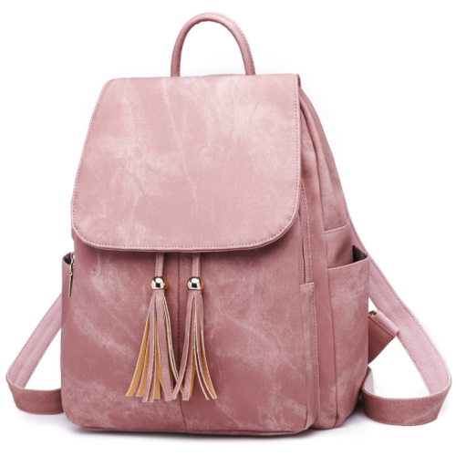 2020 New Fashional Woman Flow Comfort Shape Leather Backpack