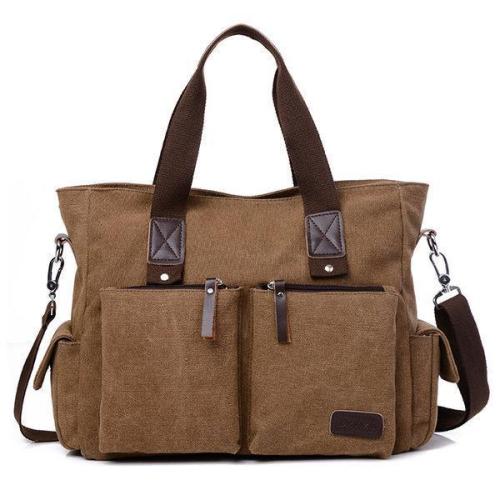 Large Capacity Multifunctional Crossbody Bag Canvas Outdoor Handbag