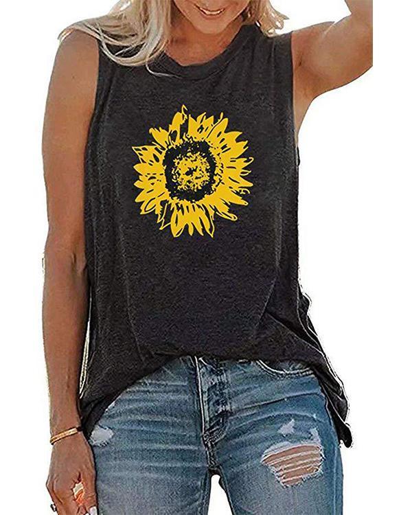 Sunflower Printed Tank
