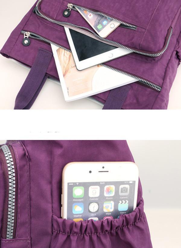 Multi Pockets Large Capacity Waterproof Nylon Handbag Shoulder Bag