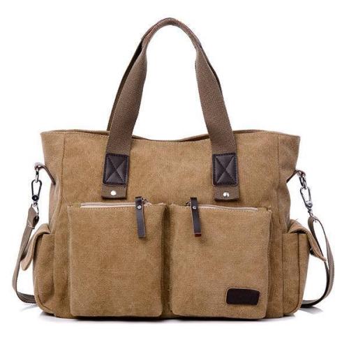 Large Capacity Multifunctional Crossbody Bag Canvas Outdoor Handbag