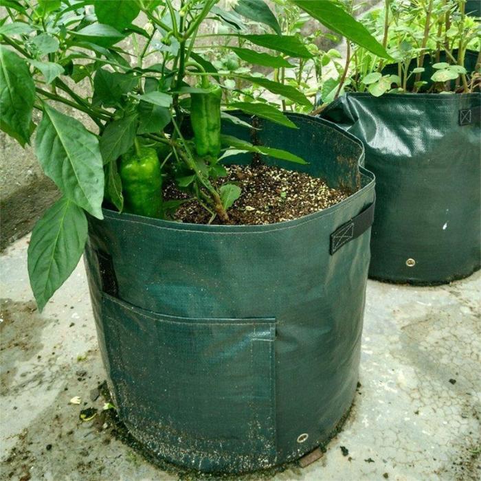 50L Large Capacity Potato Grow Planter PE Container Bag Pouch Tomato Vegatables Garden Outdoor